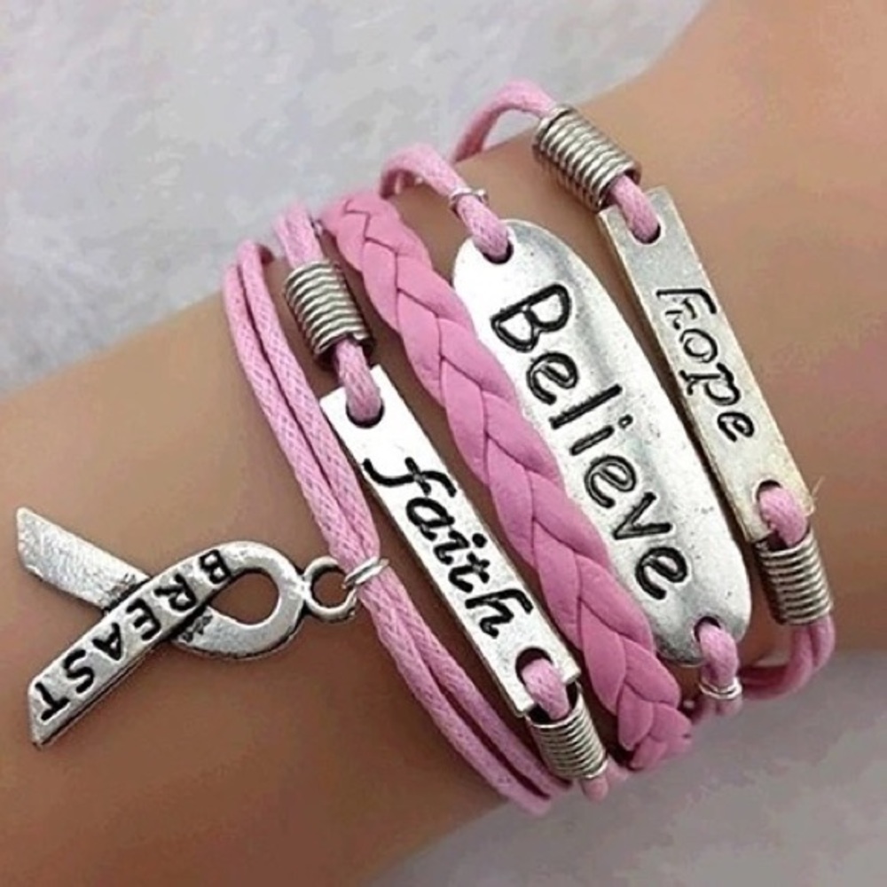 Breast cancer awareness bracelet